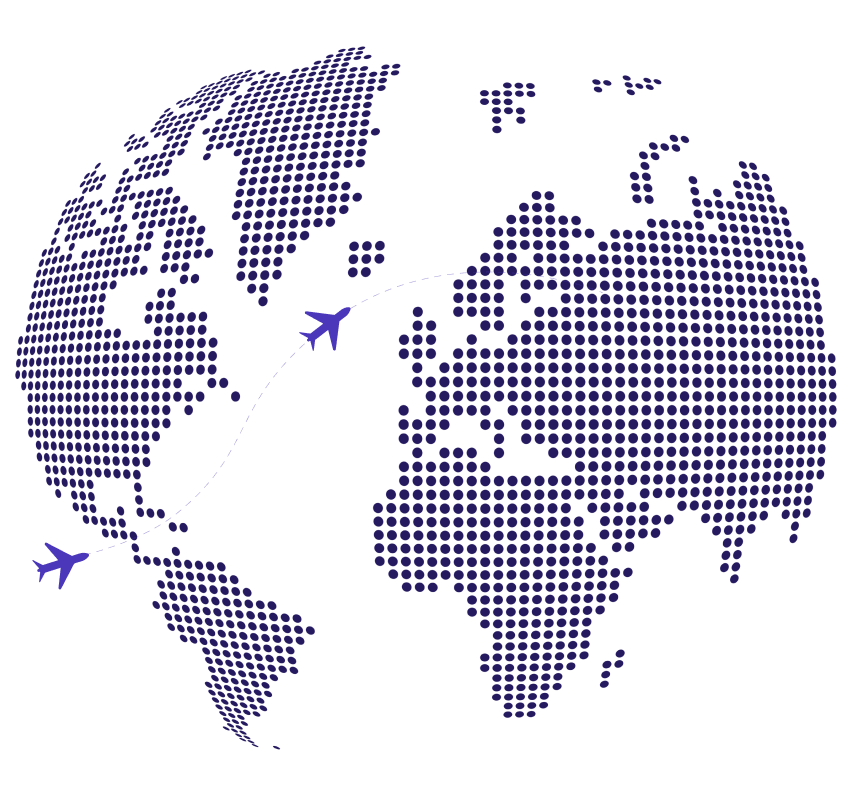 Hotel booking destinations map